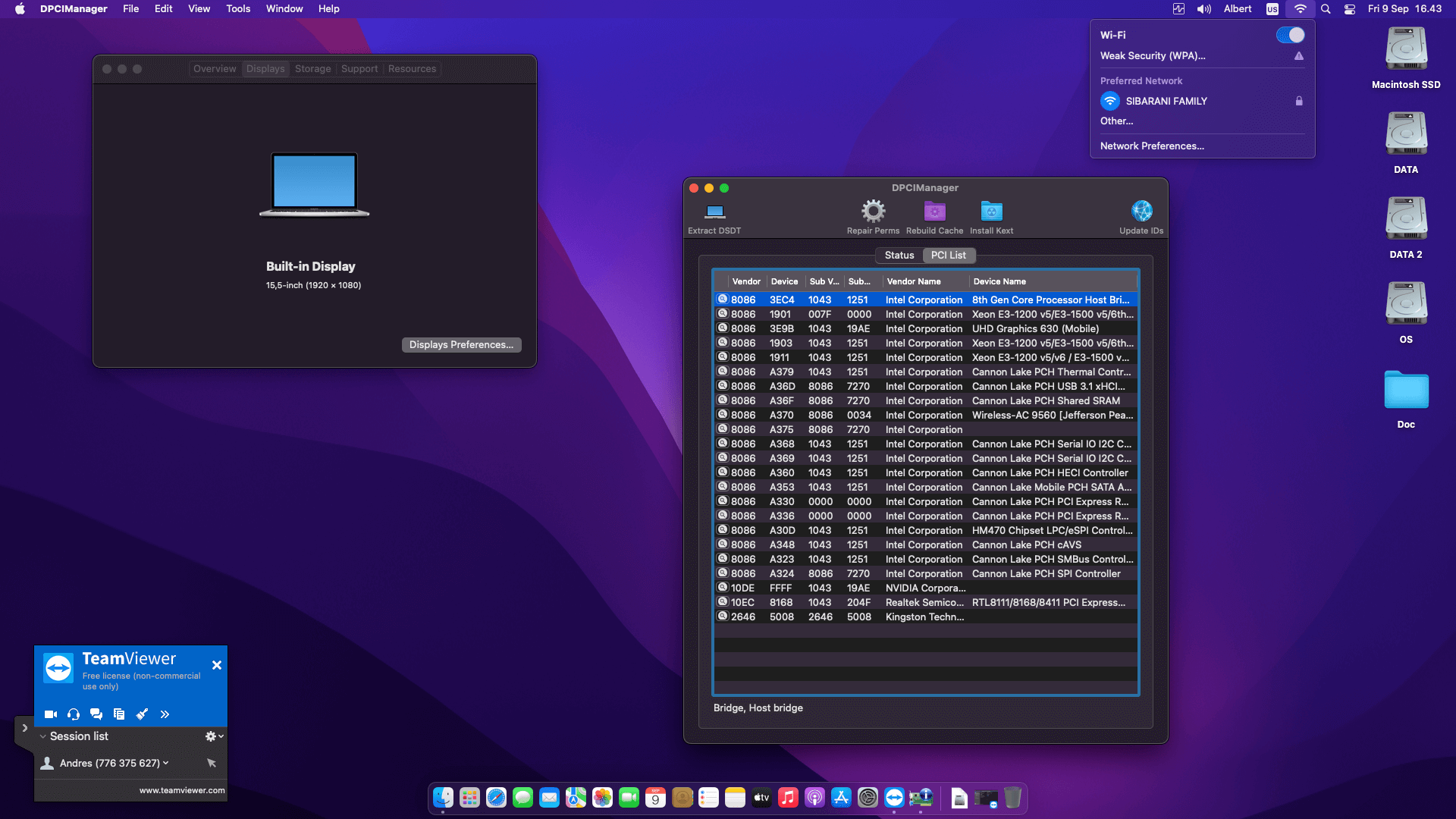 Asus ROG Strix HERO II GL504GM ES029T 2nd [CoffeeLake   Intel UHD 630 + I2C]   OpenCore 1